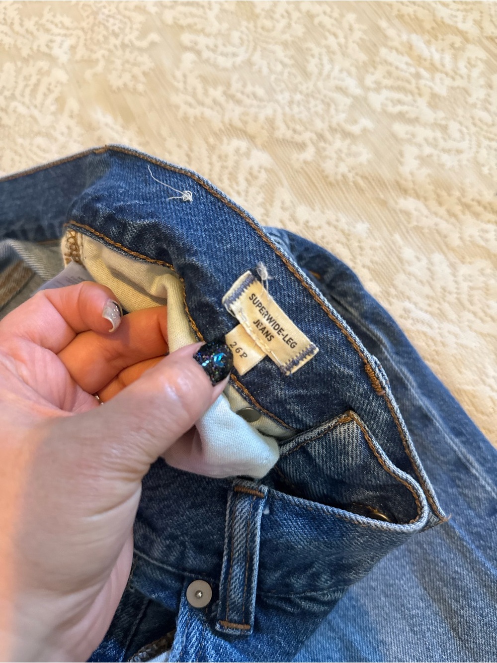 Madewell super wide leg jeans in fannin wash - Picture 5 of 12